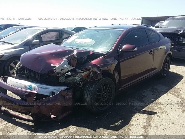 JTKDE177960097518 - 2006 TOYOTA SCION TC 勃艮第红 照片 2