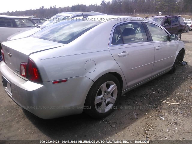 1G1ZA5EU6BF145601 - 2011 CHEVROLET MALIBU LS 银色 照片 4