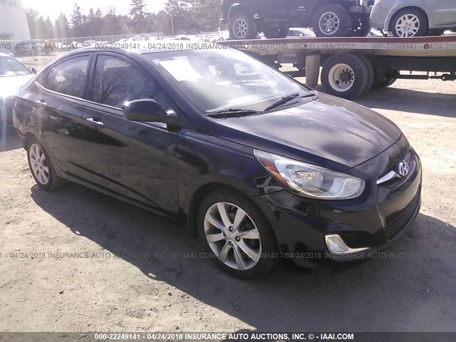 KMHCU4AE3DU304419 - 2013 HYUNDAI ACCENT GLS/SE BLACK photo 1