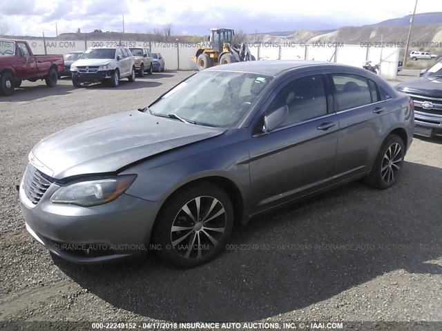 1C3CCBBB9DN612046 - 2013 CHRYSLER 200 TOURING GRAY photo 2