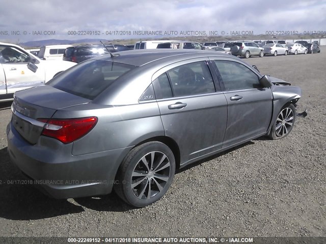 1C3CCBBB9DN612046 - 2013 CHRYSLER 200 TOURING GRAY photo 4