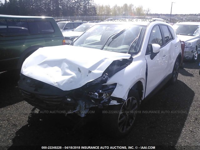 JM3KE4DY3G0667776 - 2016 MAZDA CX-5 GT WHITE photo 2