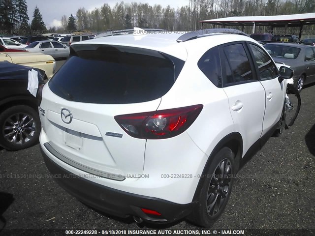 JM3KE4DY3G0667776 - 2016 MAZDA CX-5 GT WHITE photo 4