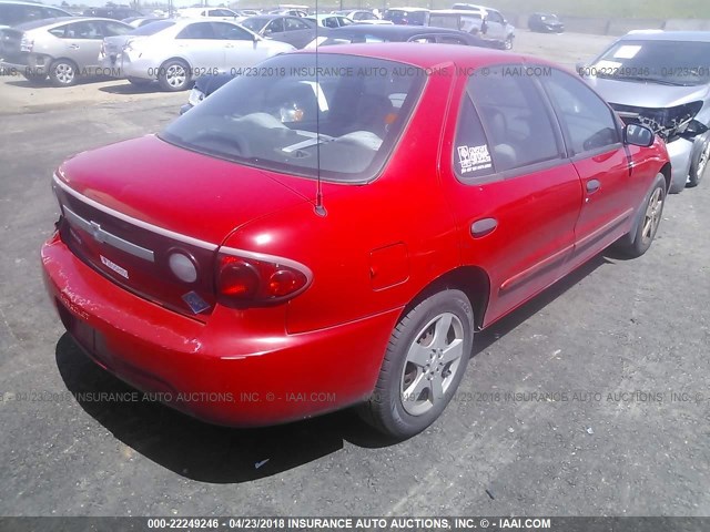 3G1JC52673S187656 - 2003 CHEVROLET CAVALIER CNG RED photo 4