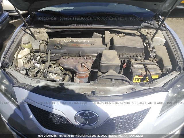 4T1BE46K37U524140 - 2007 TOYOTA CAMRY NEW GENERAT CE/LE/XLE/SE SILVER photo 10