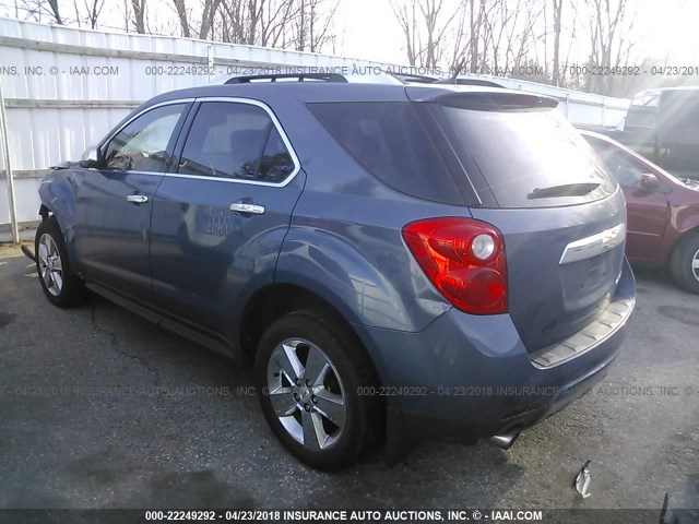 2GNFLFE5XC6213260 - 2012 CHEVROLET EQUINOX LTZ BLUE photo 3