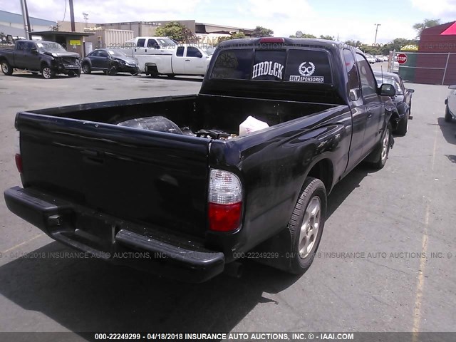 5TEVL52N42Z015588 - 2002 TOYOTA TACOMA XTRACAB BLACK photo 4