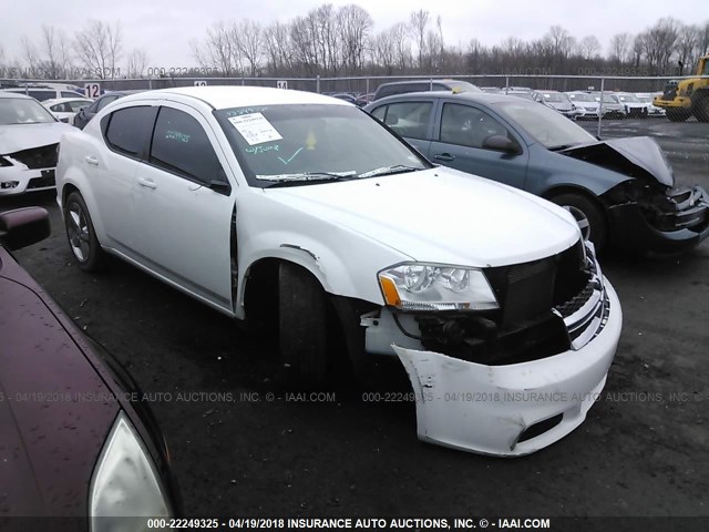 1B3BD4FB1BN563000 - 2011 DODGE AVENGER EXPRESS WHITE photo 1