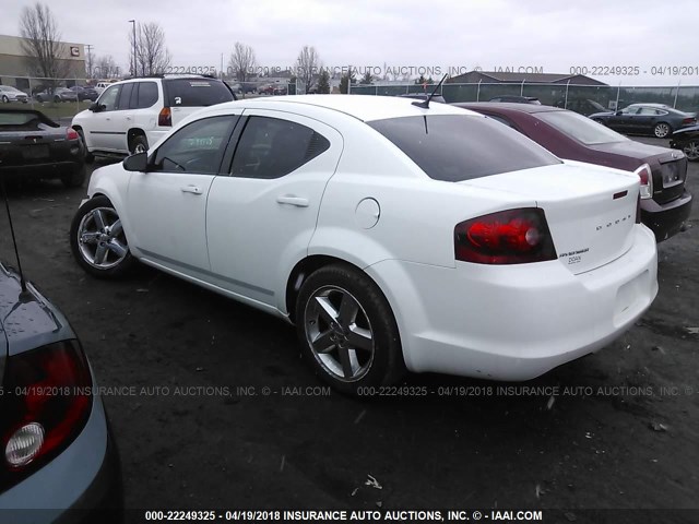 1B3BD4FB1BN563000 - 2011 DODGE AVENGER EXPRESS WHITE photo 3