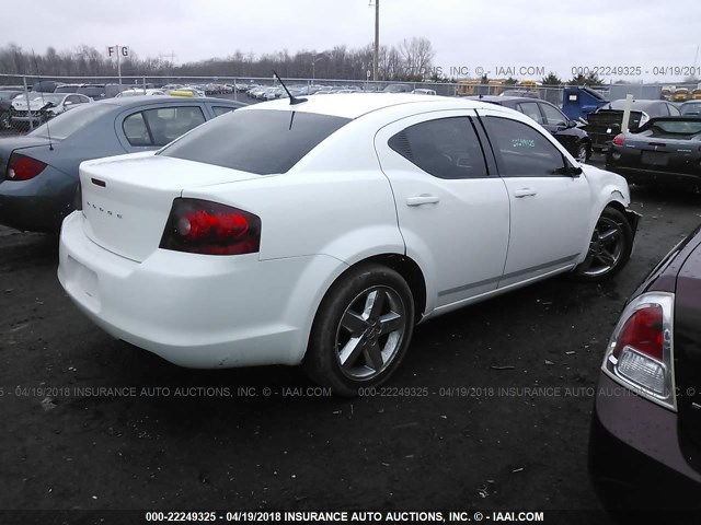 1B3BD4FB1BN563000 - 2011 DODGE AVENGER EXPRESS 白色 照片 4