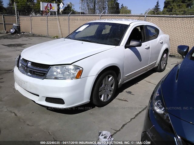 1B3BD4FB1BN554006 - 2011 DODGE AVENGER EXPRESS 白色 照片 2