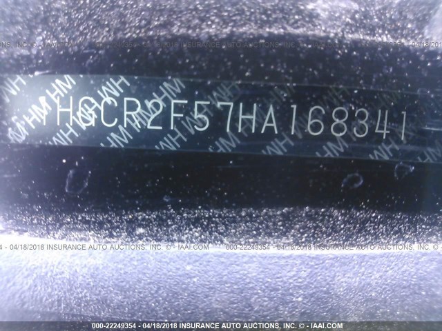 1HGCR2F57HA168341 - 2017 HONDA ACCORD SPORT 银色 照片 9