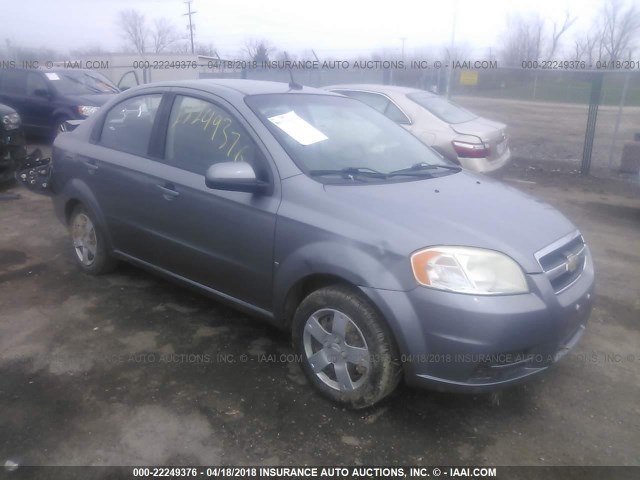 KL1TD56E39B382020 - 2009 CHEVROLET AVEO LS/LT 灰色 照片 1