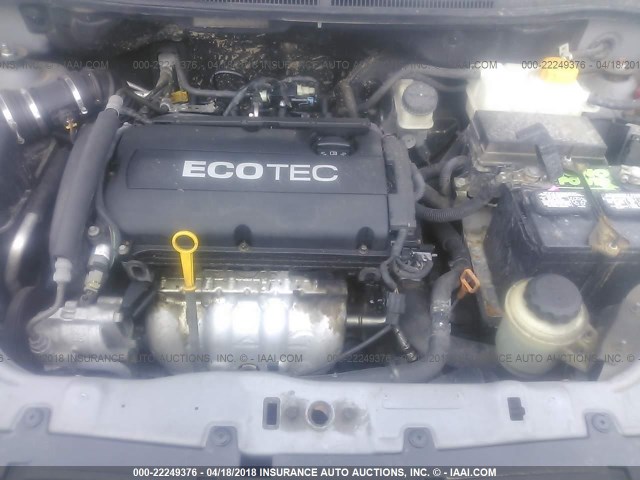 KL1TD56E39B382020 - 2009 CHEVROLET AVEO LS/LT 灰色 照片 10