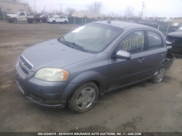 KL1TD56E39B382020 - 2009 CHEVROLET AVEO LS/LT 灰色 照片 2