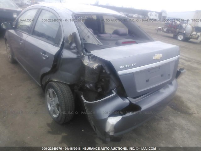 KL1TD56E39B382020 - 2009 CHEVROLET AVEO LS/LT 灰色 照片 6