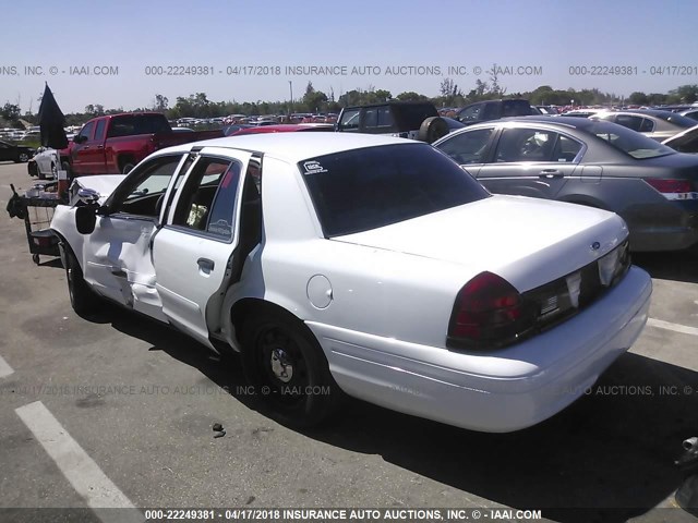 2FAFP71WX4X151734 - 2004 FORD CROWN VICTORIA POLICE INTERCEPTOR WHITE photo 3