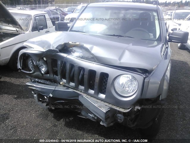 1C4NJRBB7DD263459 - 2013 JEEP PATRIOT SPORT GRAY photo 6