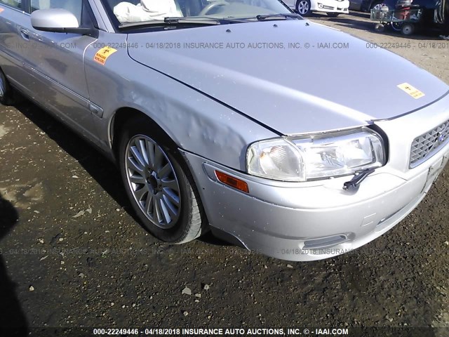 YV1TS92D241353569 - 2004 VOLVO S80 SILVER photo 6