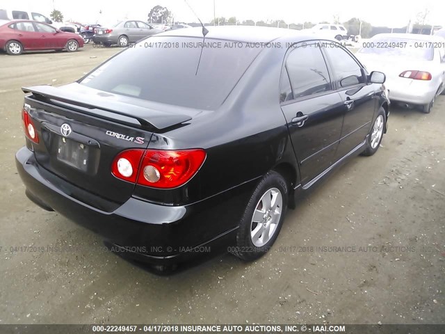 1NXBR32E66Z719453 - 2006 TOYOTA COROLLA CE/LE/S BLACK photo 4