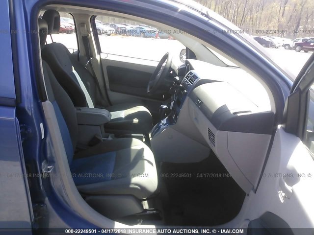 1B3HB48B37D388727 - 2007 DODGE CALIBER SXT BLUE photo 5