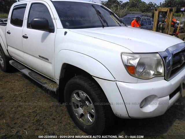 5TEJU62N18Z590726 - 2008 TOYOTA TACOMA DOUBLE CAB PRERUNNER WHITE photo 1