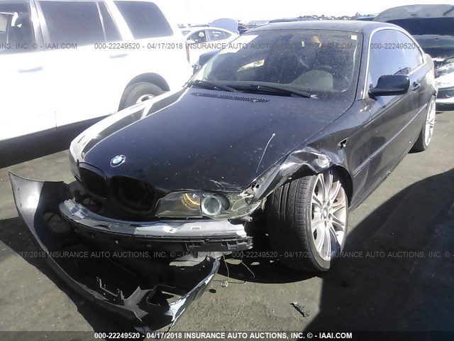 WBABV13424JT21419 - 2004 BMW 325 CI SULEV BLACK photo 2