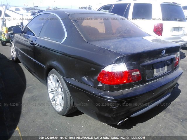 WBABV13424JT21419 - 2004 BMW 325 CI SULEV BLACK photo 3