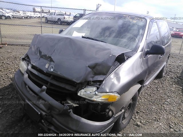 2B4GP25RXWR780260 - 1998 DODGE CARAVAN GRAY photo 2