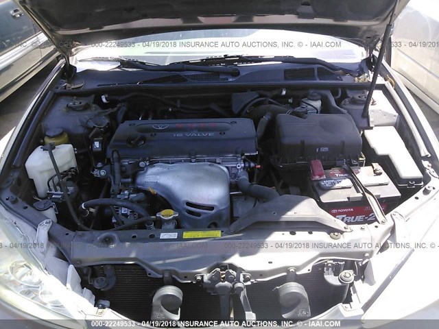 4T1BE32K35U624249 - 2005 TOYOTA CAMRY LE/XLE/SE ნაცრისფერი ფოტო 10