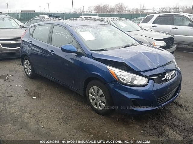 KMHCT5AE1GU265780 - 2016 HYUNDAI ACCENT SE BLUE photo 1