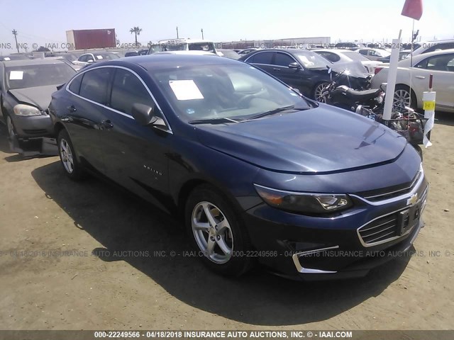 1G1ZB5ST3GF312822 - 2016 CHEVROLET MALIBU LS ლურჯი ფოტო 1