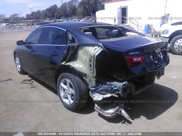1G1ZB5ST3GF312822 - 2016 CHEVROLET MALIBU LS ლურჯი ფოტო 3
