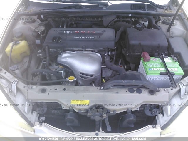 JTDBE32K830241481 - 2003 TOYOTA CAMRY LE/XLE Gold Foto 10