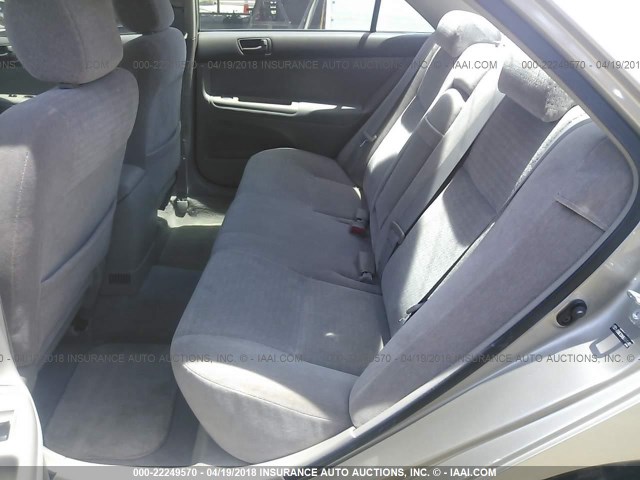 JTDBE32K830241481 - 2003 TOYOTA CAMRY LE/XLE Gold Foto 8
