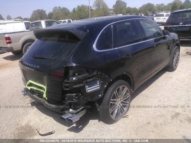 WP1AC2A26GLA88728 - 2016 PORSCHE CAYENNE TURBO BLACK photo 4