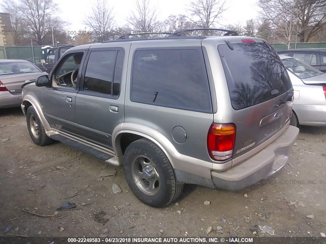 1FMZU84P91ZA53774 - 2001 FORD EXPLORER EDDIE BAUER GREEN photo 3