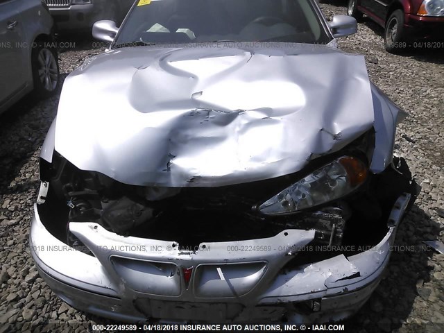 1G2NW52E72M606566 - 2002 PONTIAC GRAND AM GT SILVER photo 6