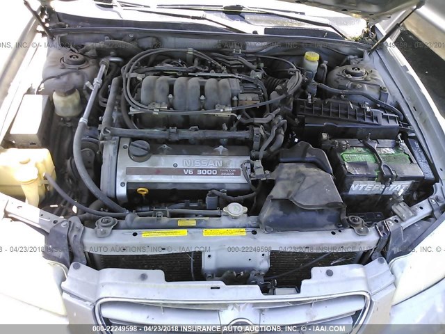 JN1CA31D0YT721722 - 2000 NISSAN MAXIMA GLE/GXE/SE GRAY photo 10