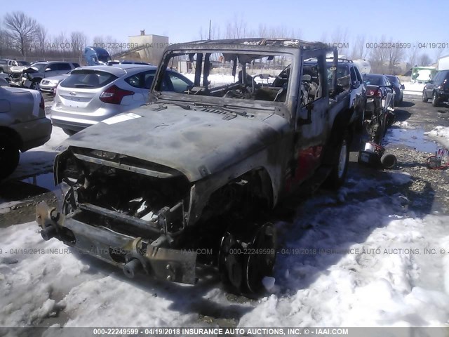 1C4GJWAG4CL143207 - 2012 JEEP WRANGLER SPORT 红色 照片 2