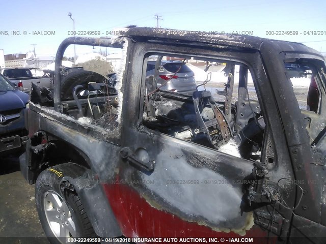 1C4GJWAG4CL143207 - 2012 JEEP WRANGLER SPORT 红色 照片 6