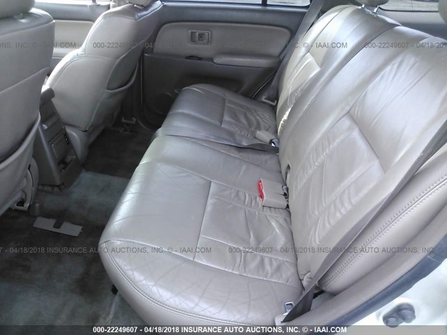 JT3HN86RX10341758 - 2001 TOYOTA 4RUNNER SR5 SILVER photo 8