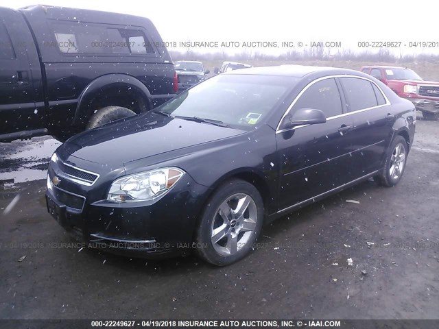 1G1ZC5EB6AF292556 - 2010 CHEVROLET MALIBU 1LT 黑色 照片 2
