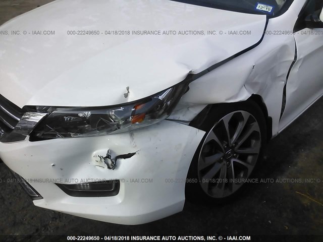 1HGCR2F54FA073121 - 2015 HONDA ACCORD SPORT WHITE photo 6