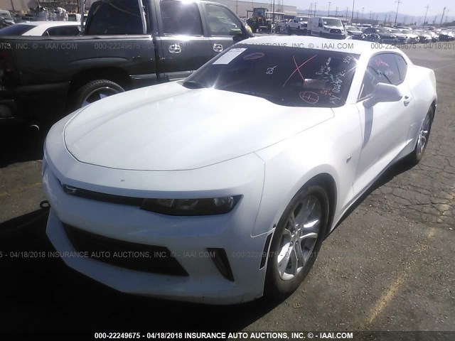 1G1FB1RX3H0102696 - 2017 CHEVROLET CAMARO LT WHITE photo 2