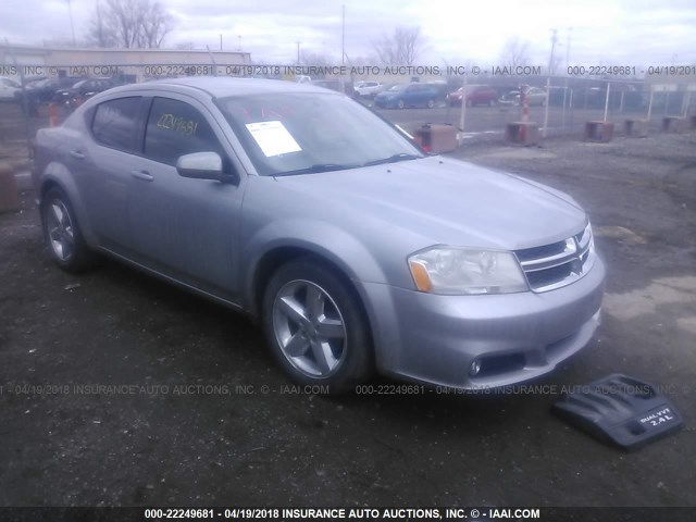 1C3CDZCB4DN616963 - 2013 DODGE AVENGER SXT GRAY photo 1