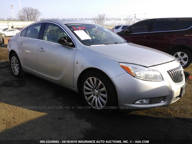 W04GN5ECXB1144274 - 2011 BUICK REGAL CXL SILVER photo 1