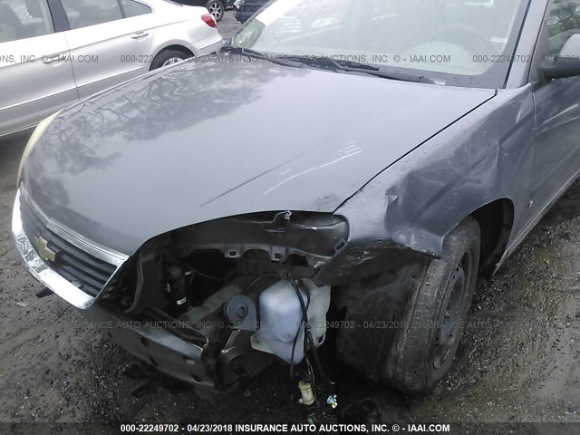 1G1ZT58F77F211328 - 2007 CHEVROLET MALIBU LT GRAY photo 6