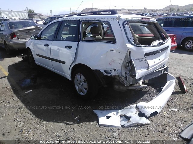 1FAHP36N37W173088 - 2007 FORD FOCUS ZXW/S/SE/SES WHITE photo 3