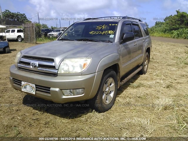 JTEZU14R450047092 - 2005 TOYOTA 4RUNNER SR5/SPORT GOLD photo 2